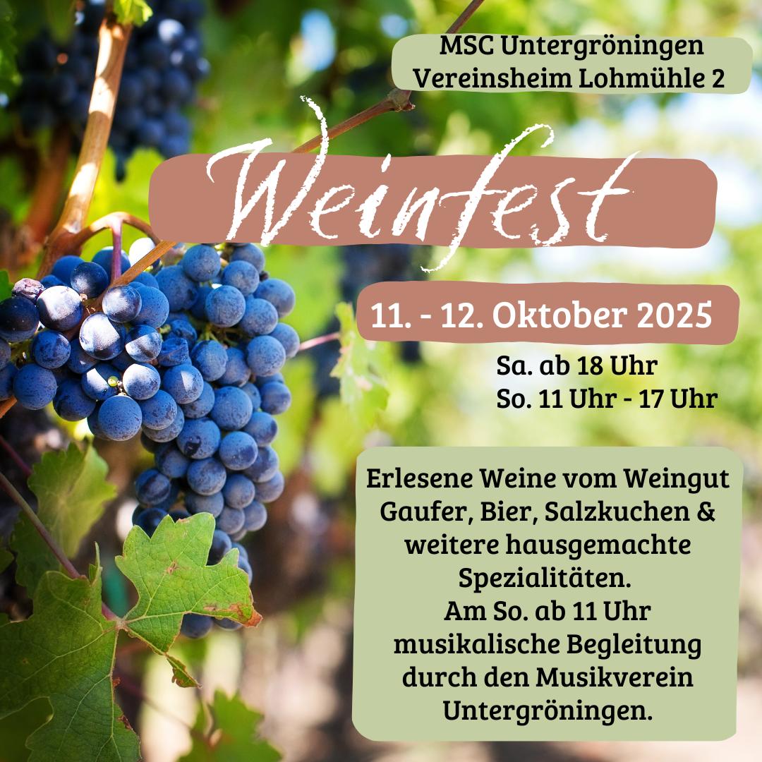 Plakat Weinfest 25